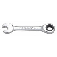 Westward 54PP15 Wrench Combination/Stubby SAE 7/16 Pack of 5 